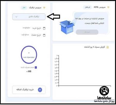 نحوه خرید سریع شارژ اینترنت وای فای خانگی اصفهان